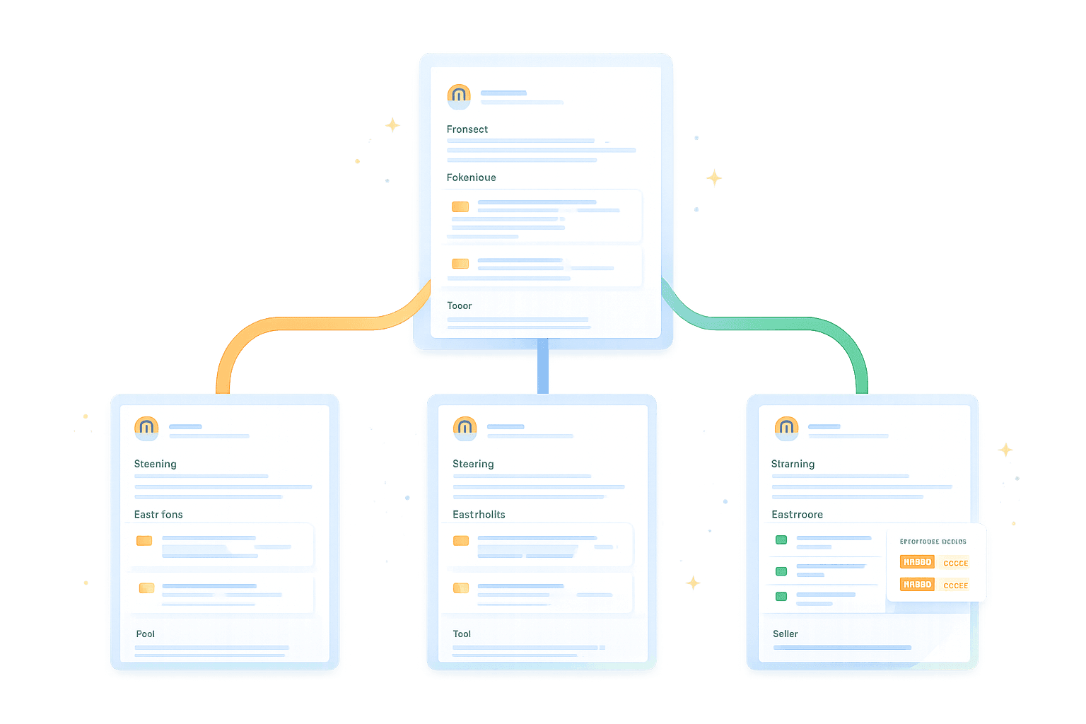 One master resume branching into multiple job-specific versions, like the image you shared.