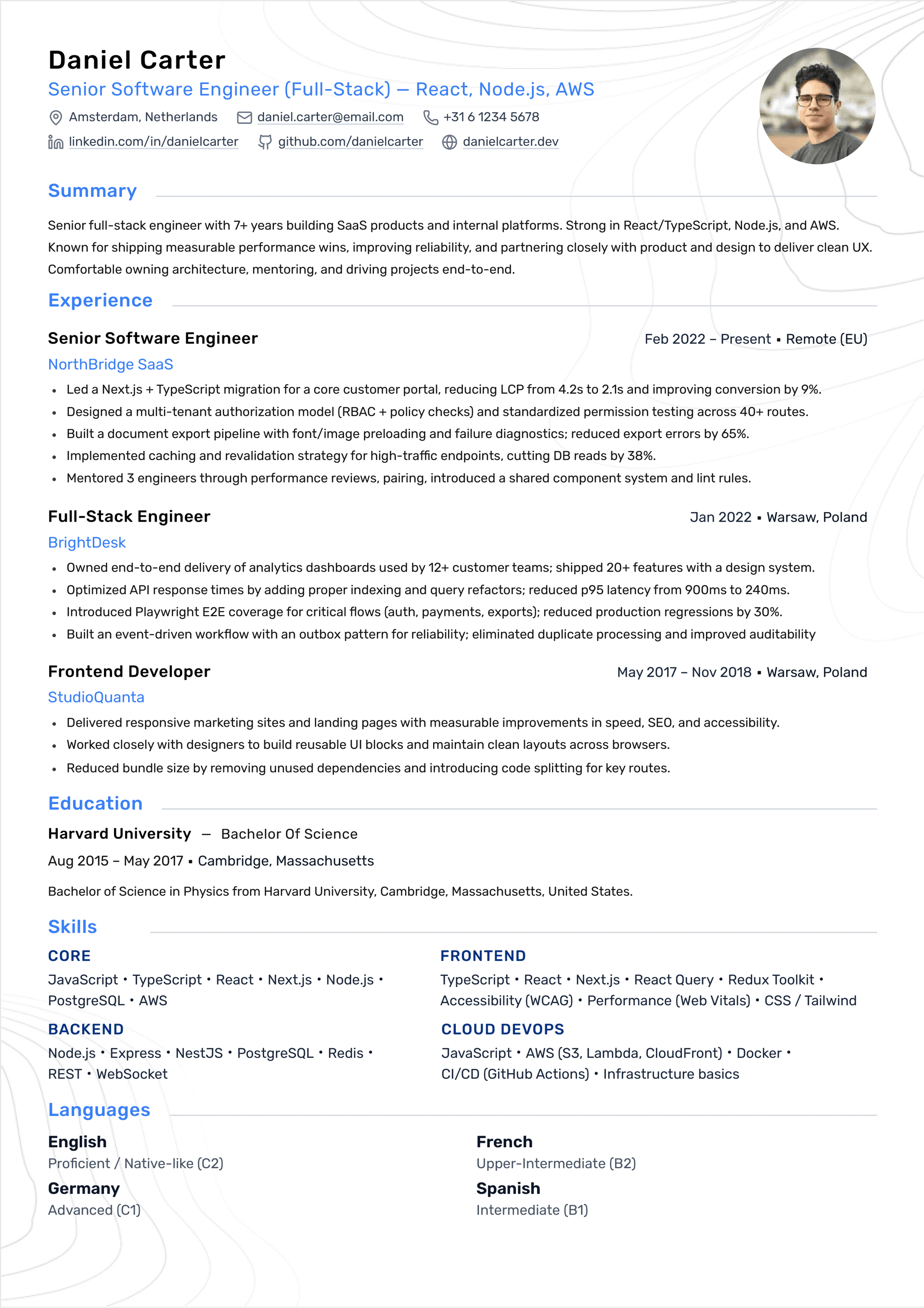 How to Write the Experience Section for a Cloud Architect Resume