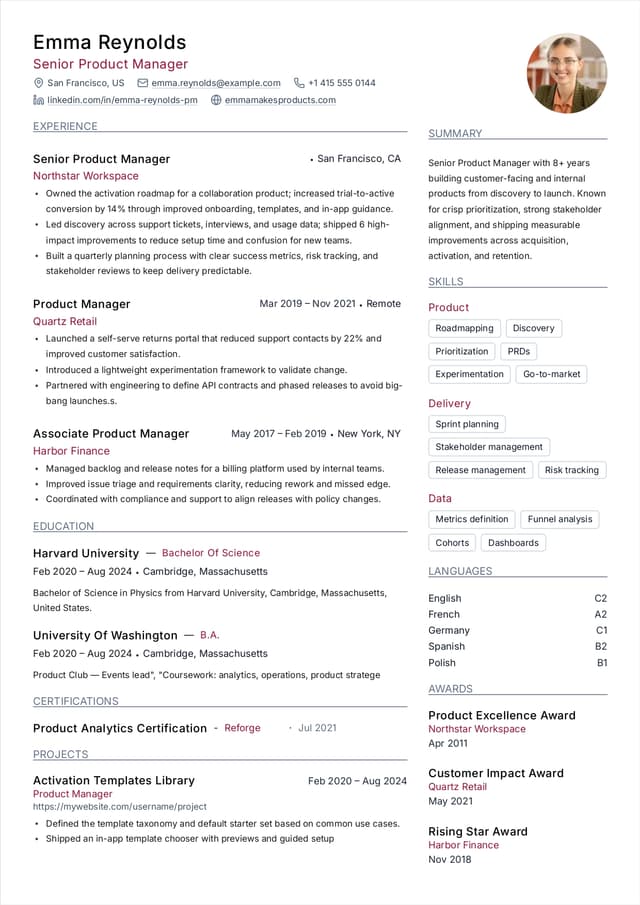 Creative resume template
