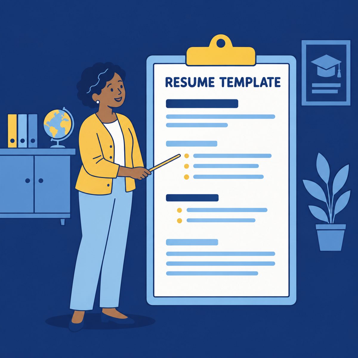 Internship Resume Template: Fill-In Sections for Students With Little or No Experience