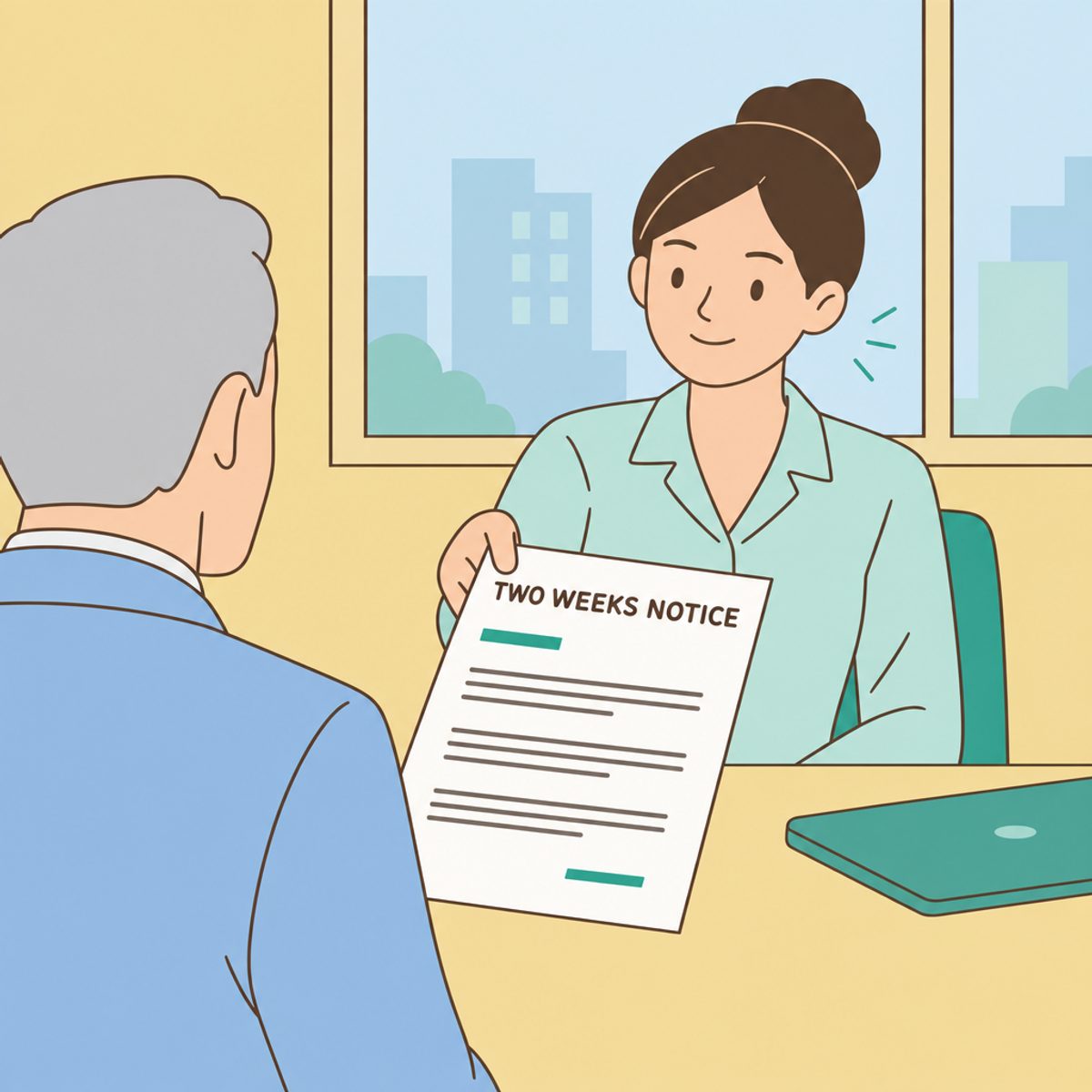 Two Weeks Notice Letter Example and What Happens Next